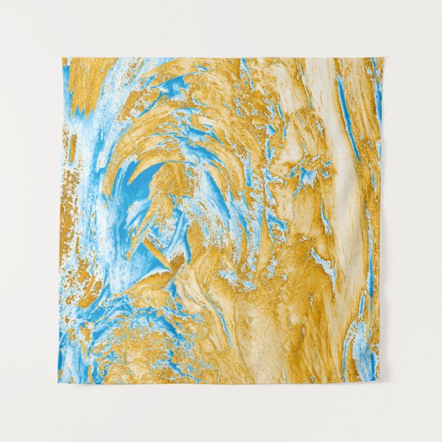 Abstraction: image in beautiful colors, in soft bl tapestry (Front)