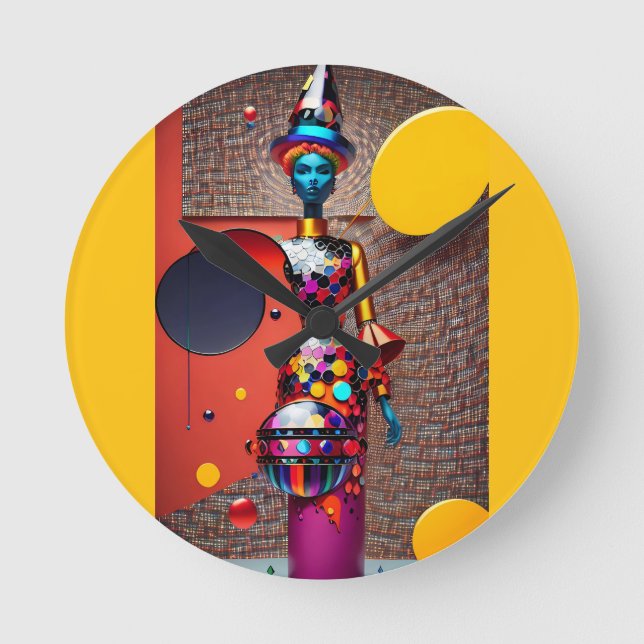 Abstraction of the Astro-Witch Round Clock (Front)