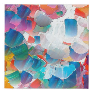 Abstraction oil painting. Creative design backgrou Faux Canvas Print