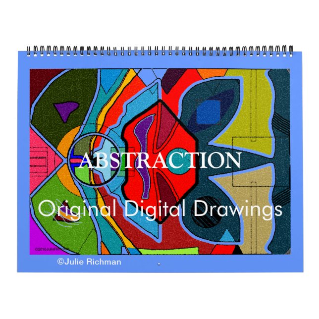 ABSTRACTION Original digital Drawings calendar (Cover)