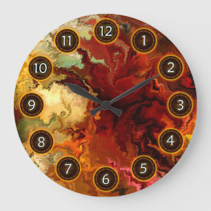Abstraction surrealist by rafi talby large clock