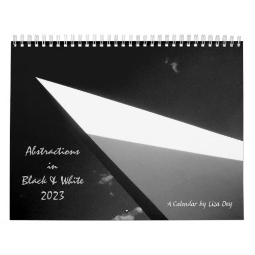 Abstractions in Black  White 2023 Calendar