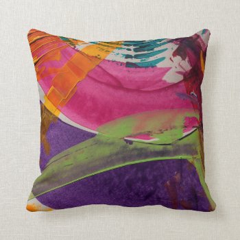 Abstractly Multi Color Art Throw Pillow by Abstract_City at Zazzle