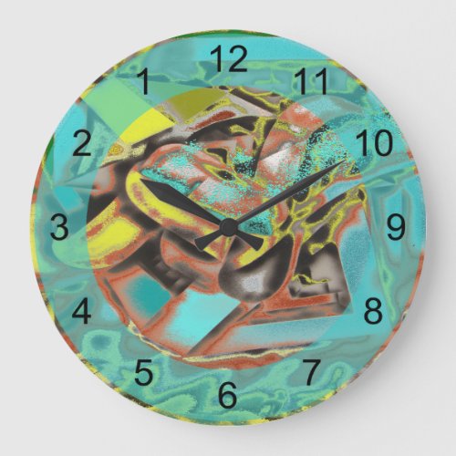 Abstractly Speaking in Aqua Backward Clock