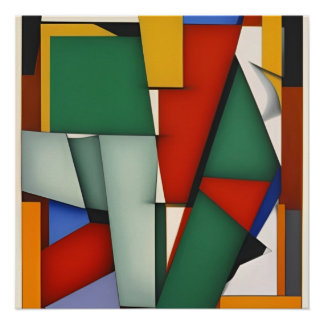 Abstracto Verde Poster
