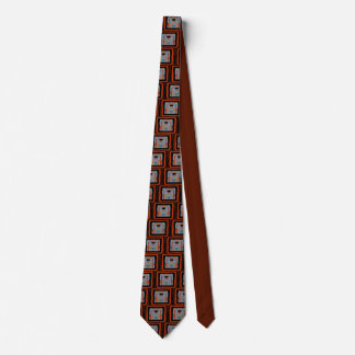 Abstracts in Black Square Neck Tie