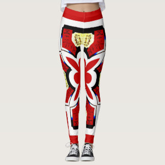 Abstracts Shapes Japanese style, Leggings