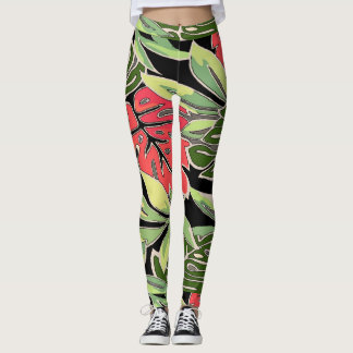 Abstracts Shapes Stain Glass style, Leggings