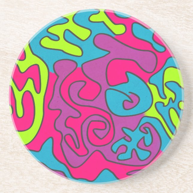 abstractwztexture drink coaster (Front)