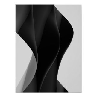Abstrait BLACK Poster