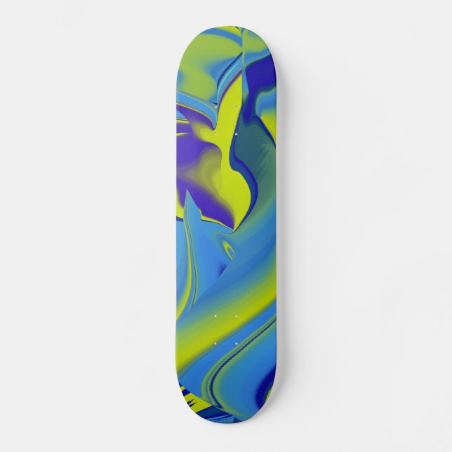 Abstrakt regenbogen skateboard deck (Front)