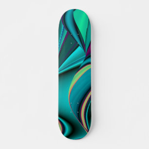 Abstrakter Regenbogen Skateboard Deck