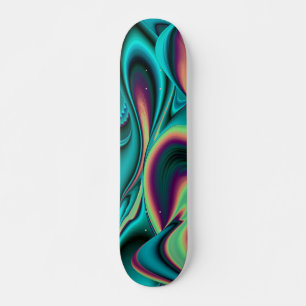 Abstrakter Regenbogen Skateboard Deck