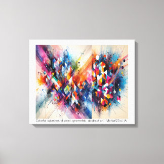 ABSTRATO - OnScreen Printing Canvas Print