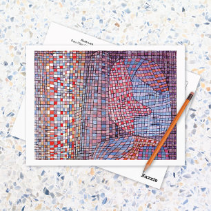 Abstruse Abstract Mosaic Paul Klee Postcard