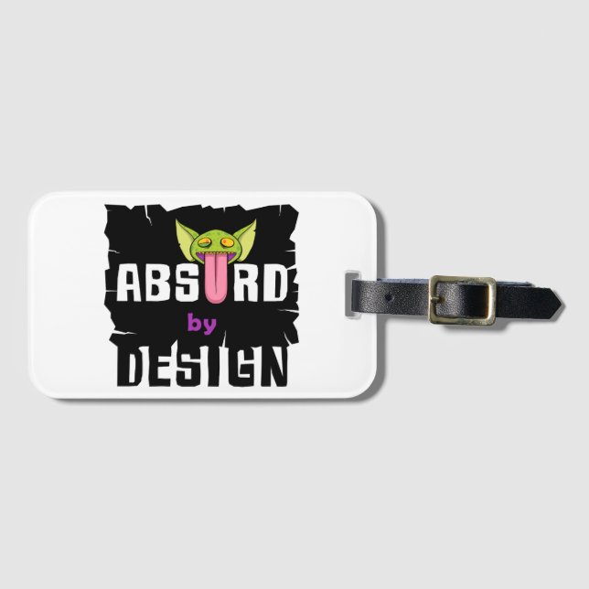 Absurd by Design Luggage Tag (Front Horizontal)