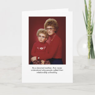 Absurd Devoted Mother Stock Photo Card