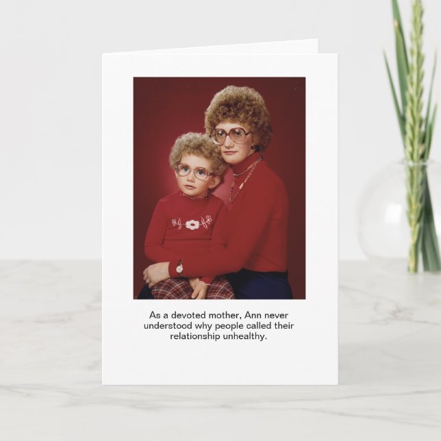 Absurd Devoted Mother Stock Photo Card (Front)