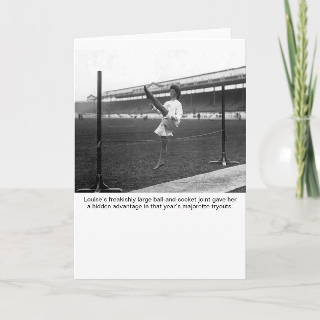 Absurd High-Kick Louise Stock Photo Card (Front)