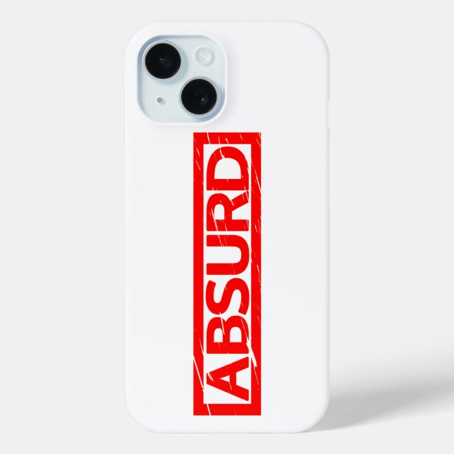 Absurd Stamp Case-Mate iPhone Case (Back)