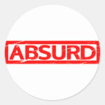 Absurd Stamp Classic Round Sticker