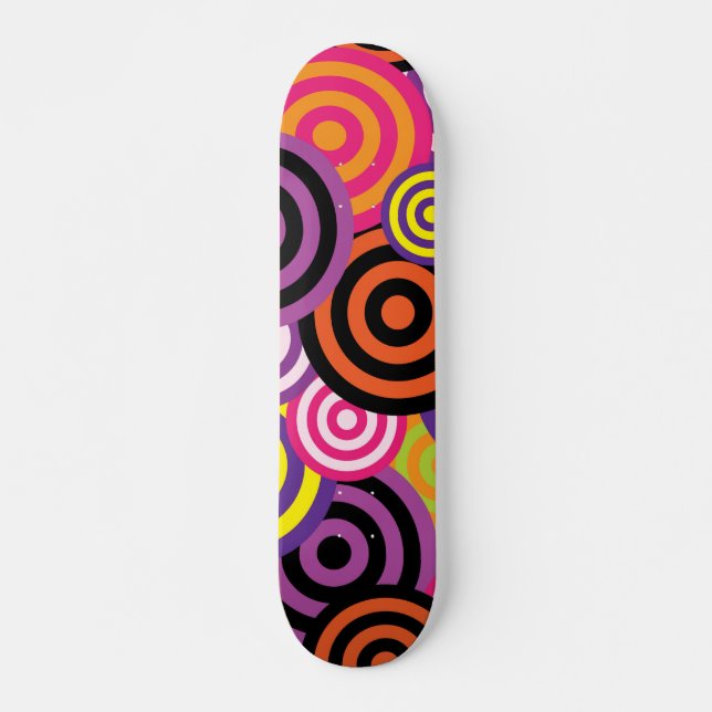 ABTRACT ART COLORFUL1960s SKATEBOARDS (Front)