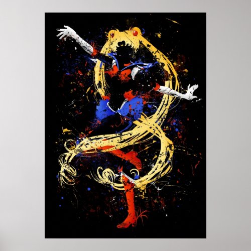 Abtract Sailor Moon Poster