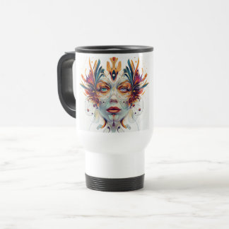 Abtract Women Art Travel mug