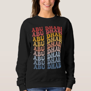 Abu Dhabi City Groovy Retro Sweatshirt