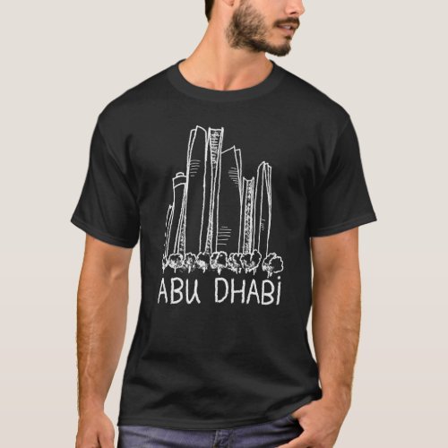 Abu Dhabi City UAE souvenir  for men women  2 T_Shirt