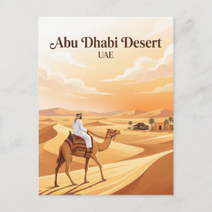 Abu Dhabi Desert UAE Postcard