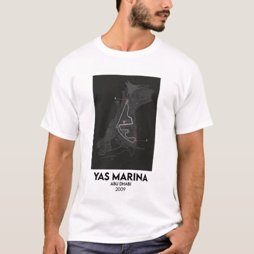 Abu Dhabi F1 circuit map  T_Shirt