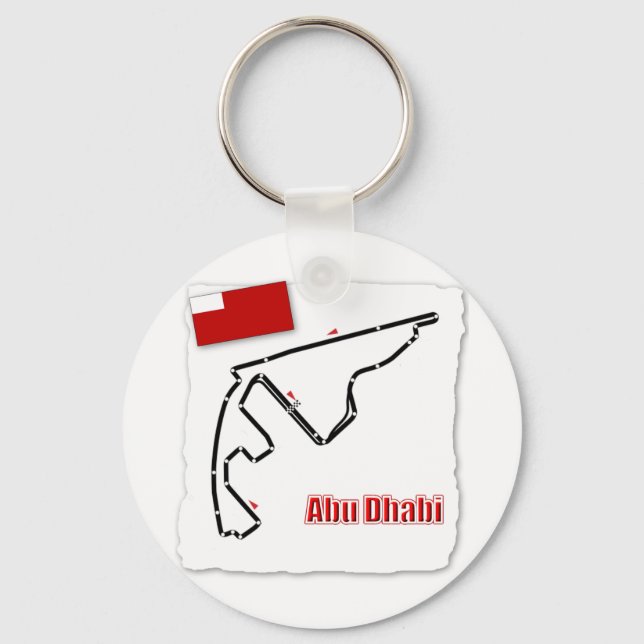 Abu Dhabi GP Circuit Keychain (Front)