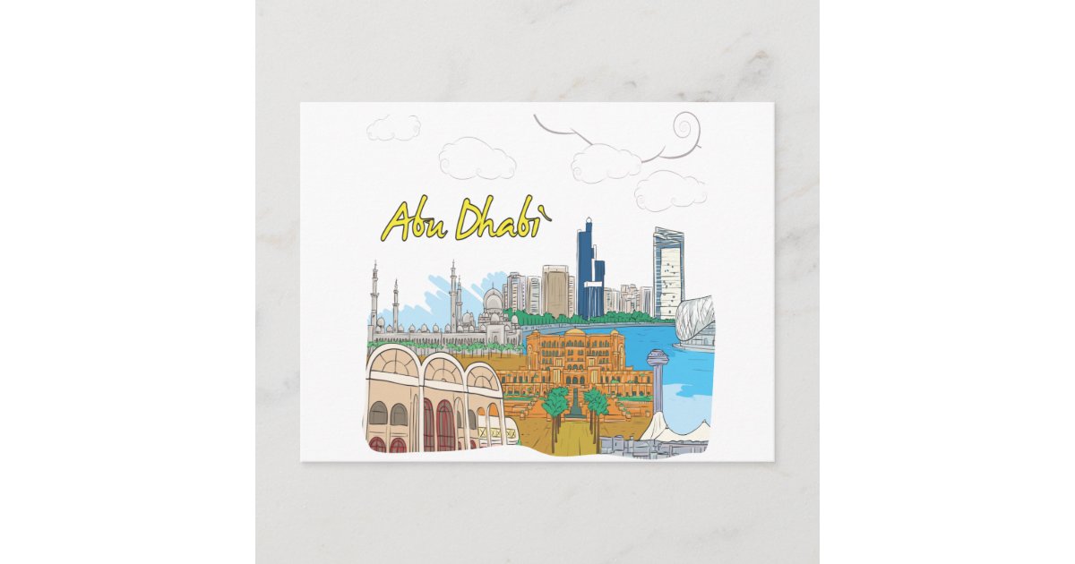 Abu Dhabi Postcard Zazzle