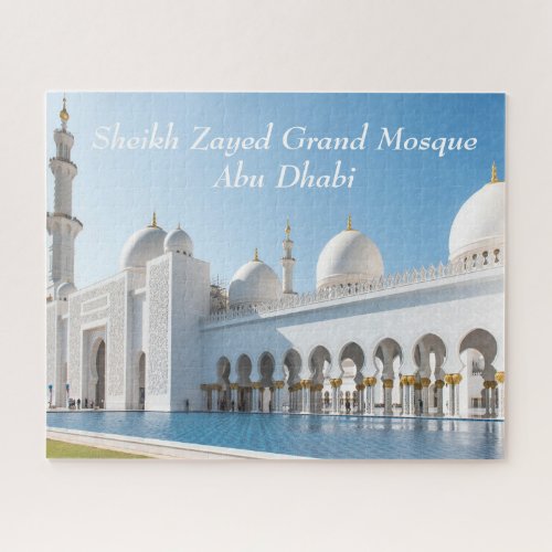 Abu Dhabi Sheikh Zayed Grand Mosque Jigsaw Puzzle