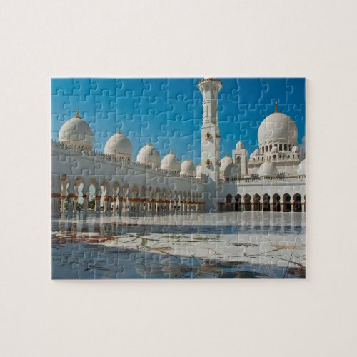 Abu Dhabi Sheikh Zayed Grand Mosque Muslim Jigsaw Puzzle