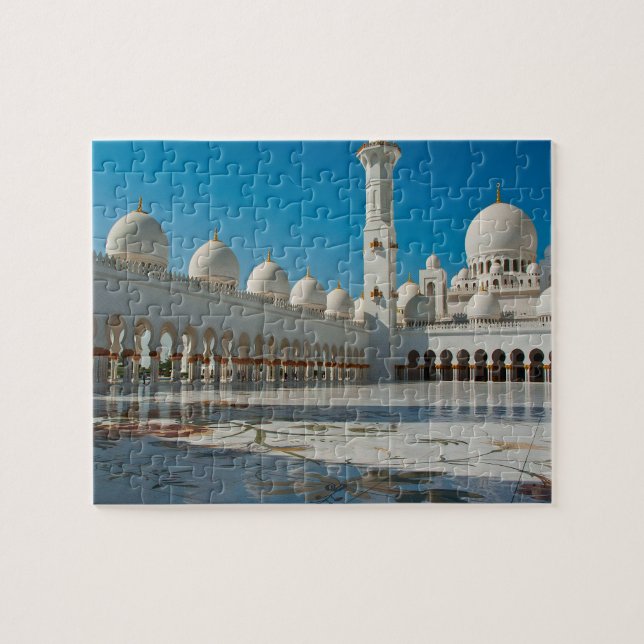 Abu Dhabi Sheikh Zayed Grand Mosque Muslim Jigsaw Puzzle (Horizontal)