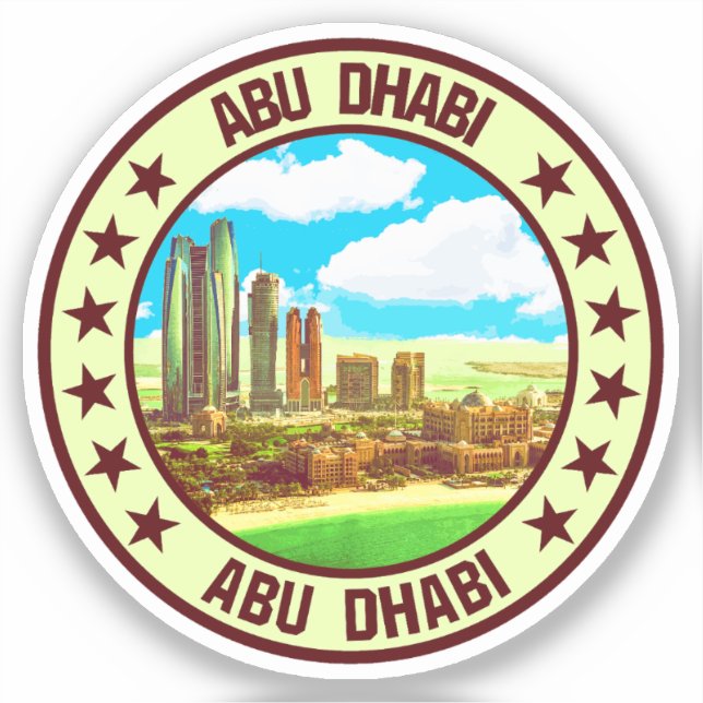 Abu Dhabi                                          Sticker (Front)