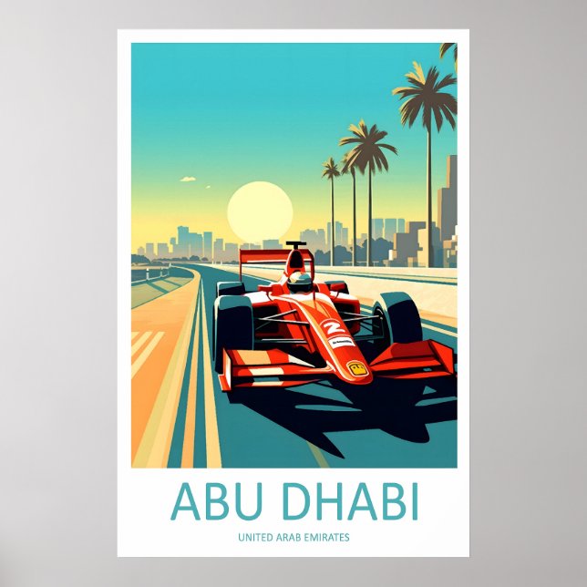 Abu Dhabi Travel Print Wall Abu Dhabi Circuit (Front)