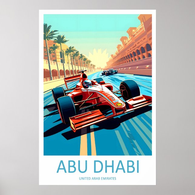 Abu Dhabi Travel Print Wall Abu Dhabi Circuit (Front)
