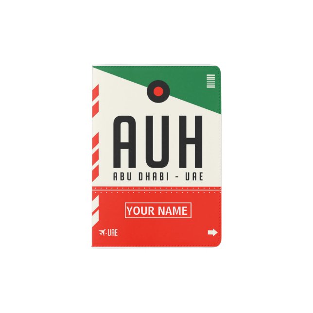 ABU Dhabi - UAE - Personalized Passport Passport Holder (Front)
