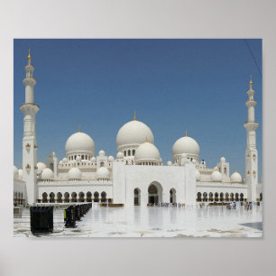 Abu Dhabi UAE Sheikh Zayed architectural Mosque So Poster