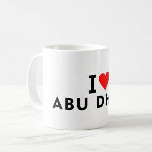 Abu Dhabi UAE united arab emirates love city heart Coffee Mug