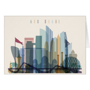 Abu Dhabi, United Arab Emirates City Skyline