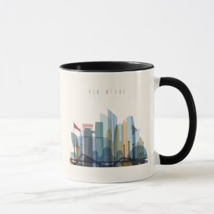 Abu Dhabi, United Arab Emirates   City Skyline Mug