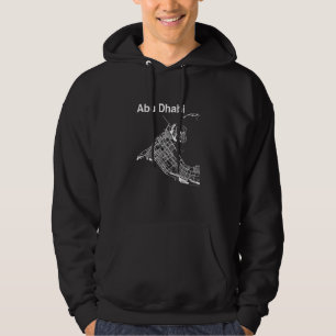 Abu Dhabi United Arab Emirates Classic City Map Gr Hoodie