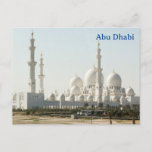 Abu Dhabi Vintage Travel Tourism Ad Postcard