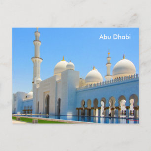 Abu Dhabi Vintage Travel Tourism Ad Postcard