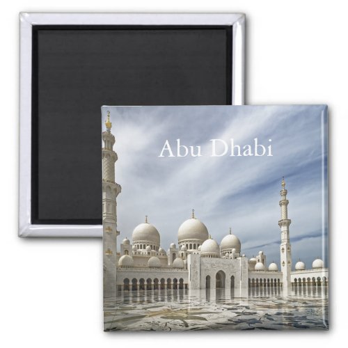 Abu Dhabi Vintage Travel Tourism Magnet