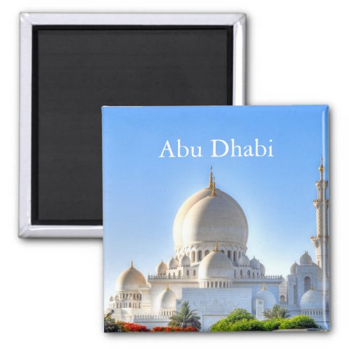 Abu Dhabi Vintage Travel Tourism Magnet